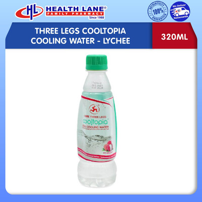 THREE LEGS COOLTOPIA COOLING WATER (320ML) - LYCHEE
